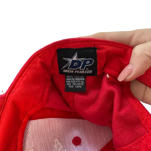 Vintage Y2K Stanley Cup Champions Detroit Redwings Hockey Men’s Hat Red White - Picture 4 of 5